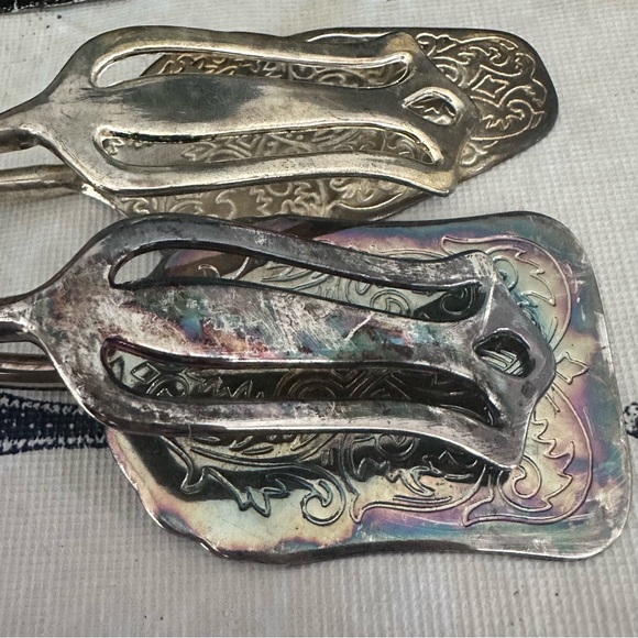Buffet Tongs, Vintage Salad Tong Zinc Alloy Food Serving Tongs - Picture 3 of 3